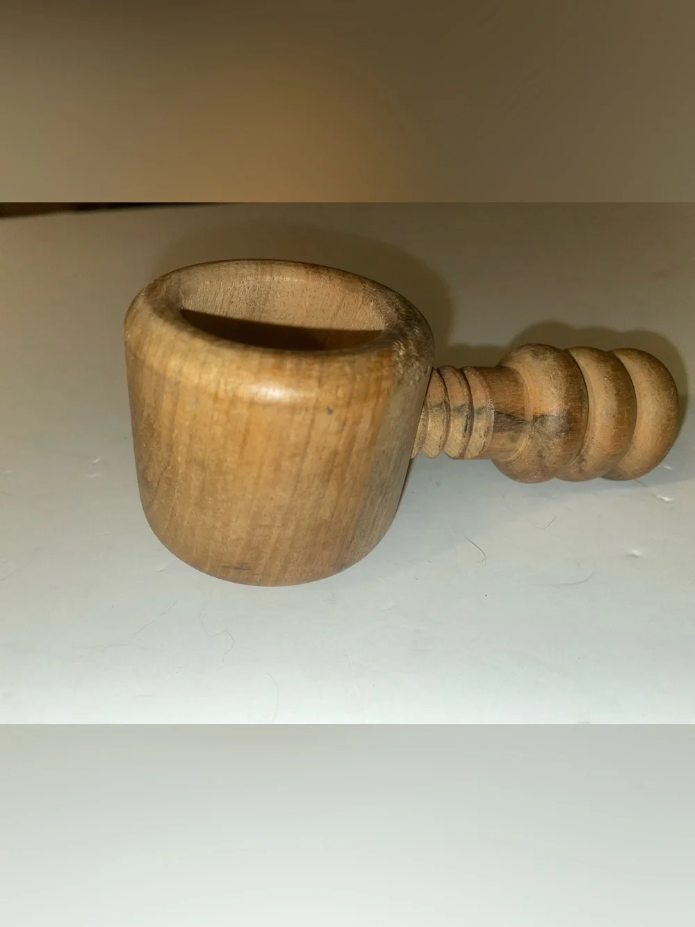 Vintage Wooden Screw Twist Nutcracker Solid Wood Tool Mid Century MCM